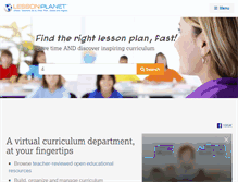 Tablet Screenshot of lessonplanet.com